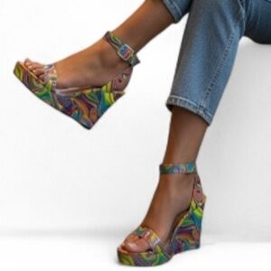 Aachcol Women Platform Wedge Sandals.